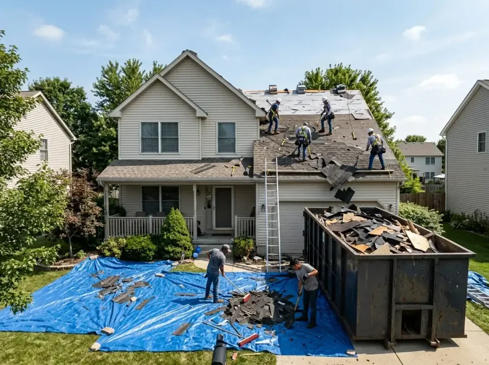 roof-replacement-debris-remova-004 — frequently asked questions, Cheapest Dumpster Rentals in Green Meadows, OH